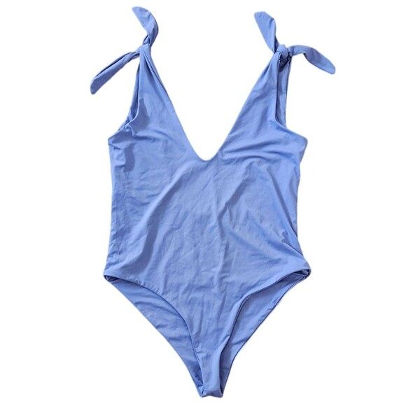 Dippin Daisy's Purple Deep Plunge V Lavender One Piece Swimsuit - Picture 4 of 6